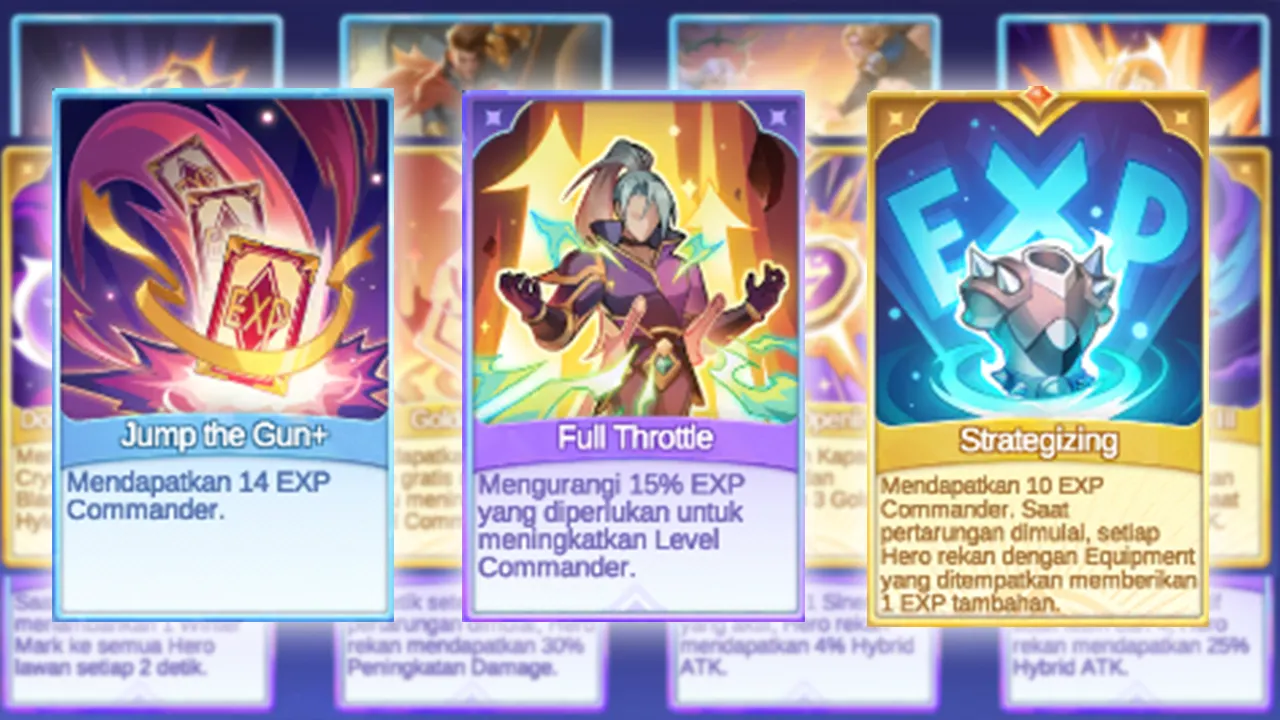 9 Go Go Card EXP Commander di Magic Chess Go Go