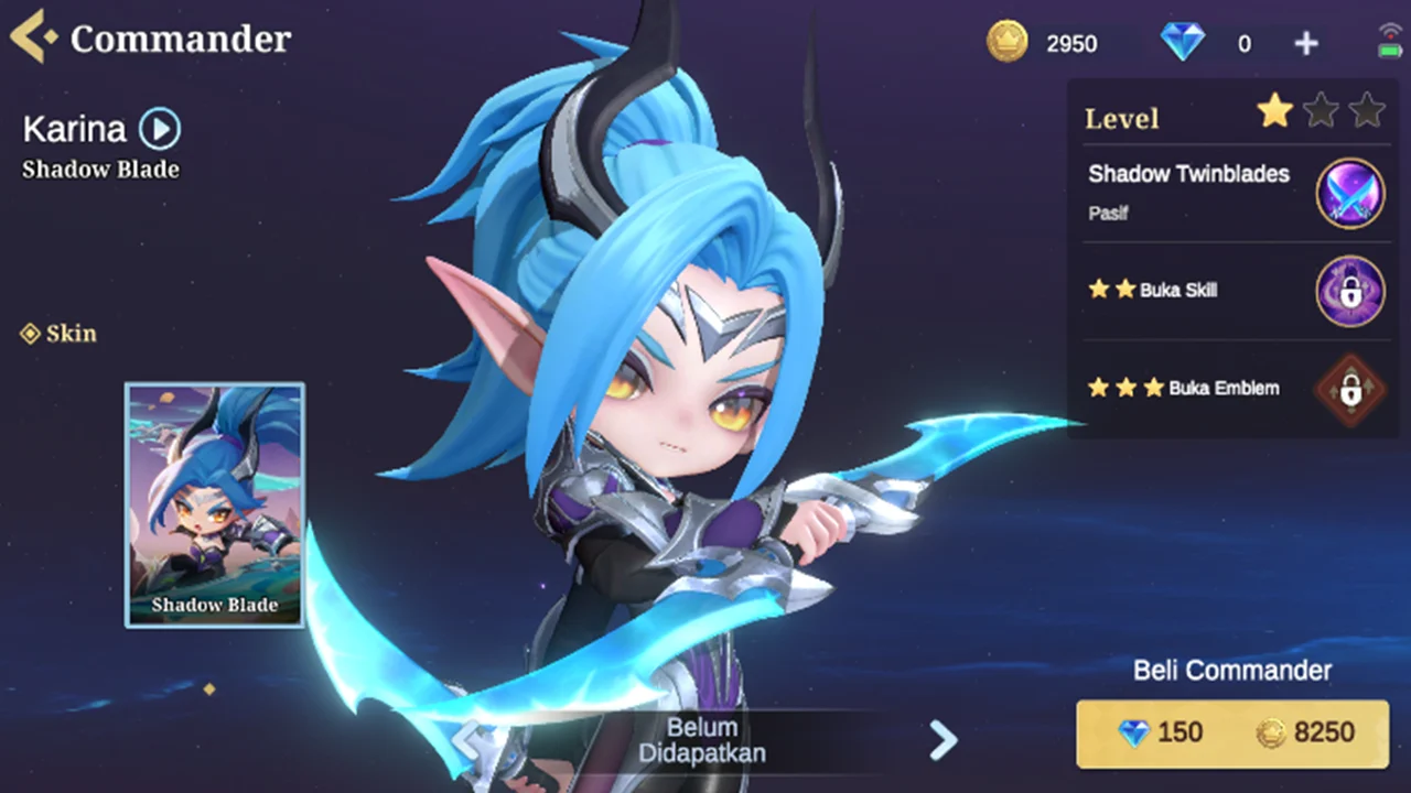 Commander Karina Magic Chess Skill dan Rekomendasi Combo Sinergi